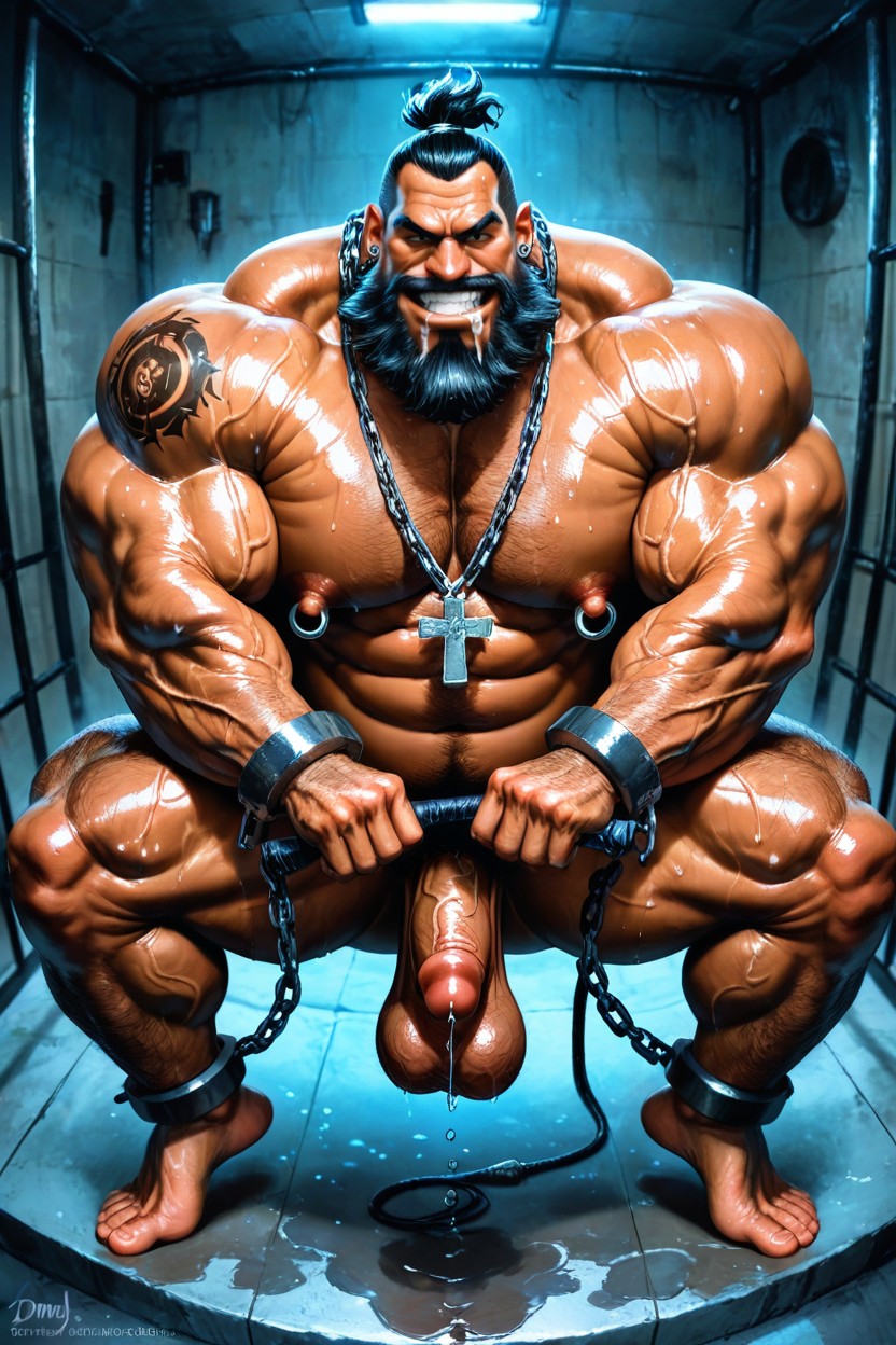 Prison, Gros, Spread Legs Porno IA Gay