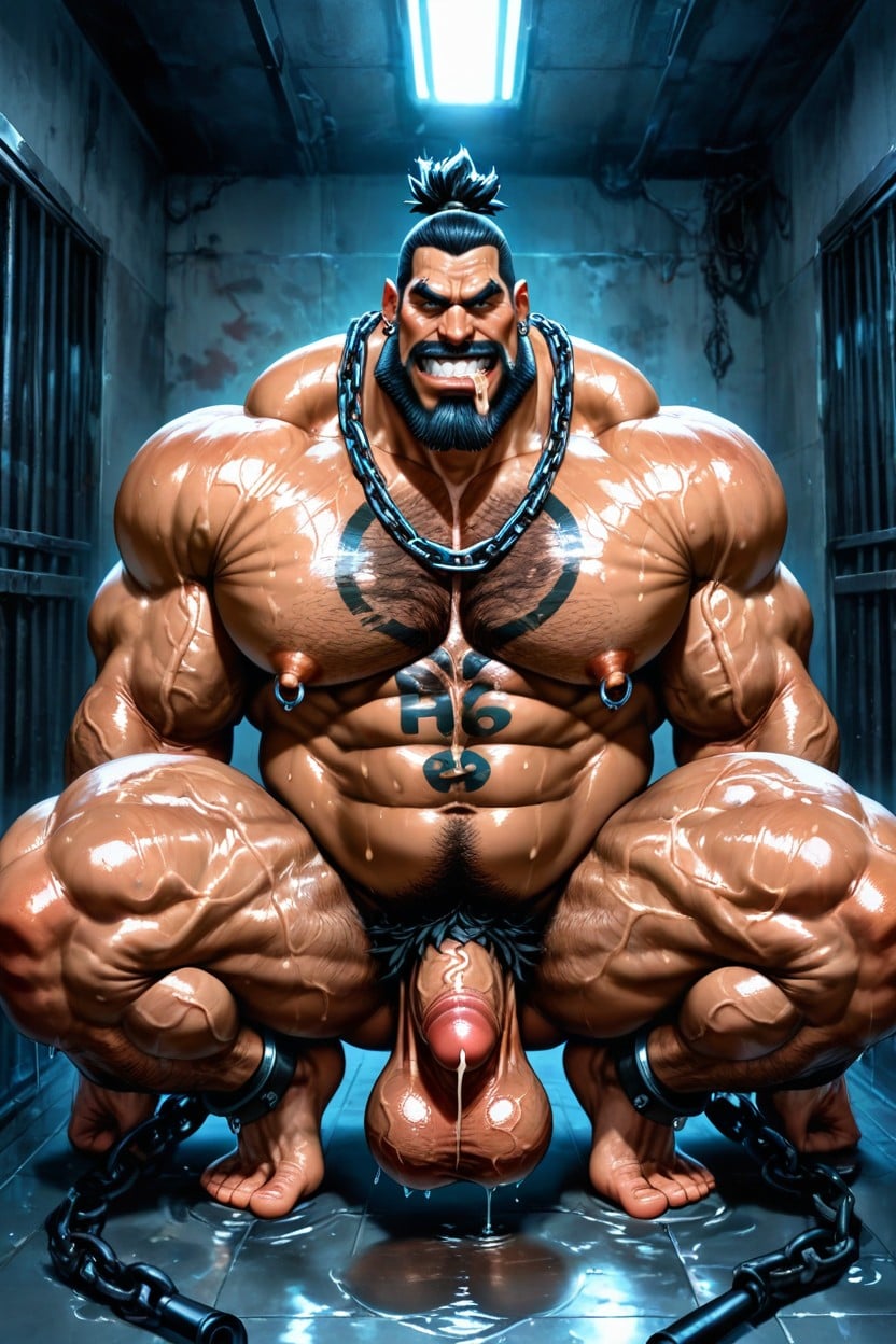 Low Hanging Balls, De Arriba A Abajo, Muscular Legs Porno gay IA