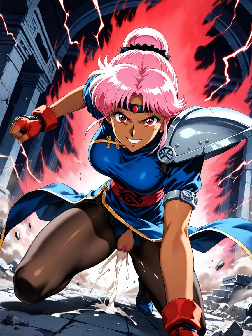 Sinister Grin, Detailed Background, 18+ Hentai AI Porn