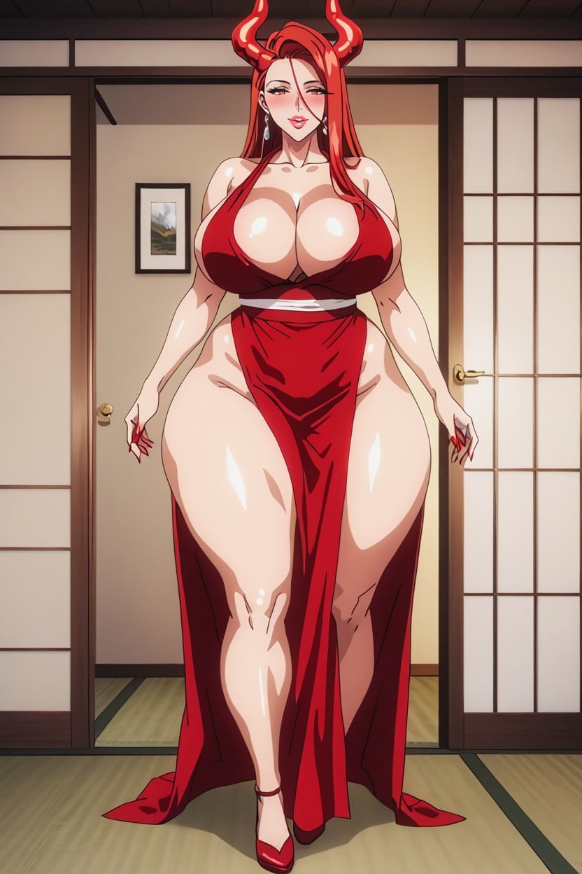 Firm Also Touching Tightly Two Graceful, Allowing The Horns To Be Seen The Eyes Are A Pure Jet Color, 18+ Hentai AI Porn