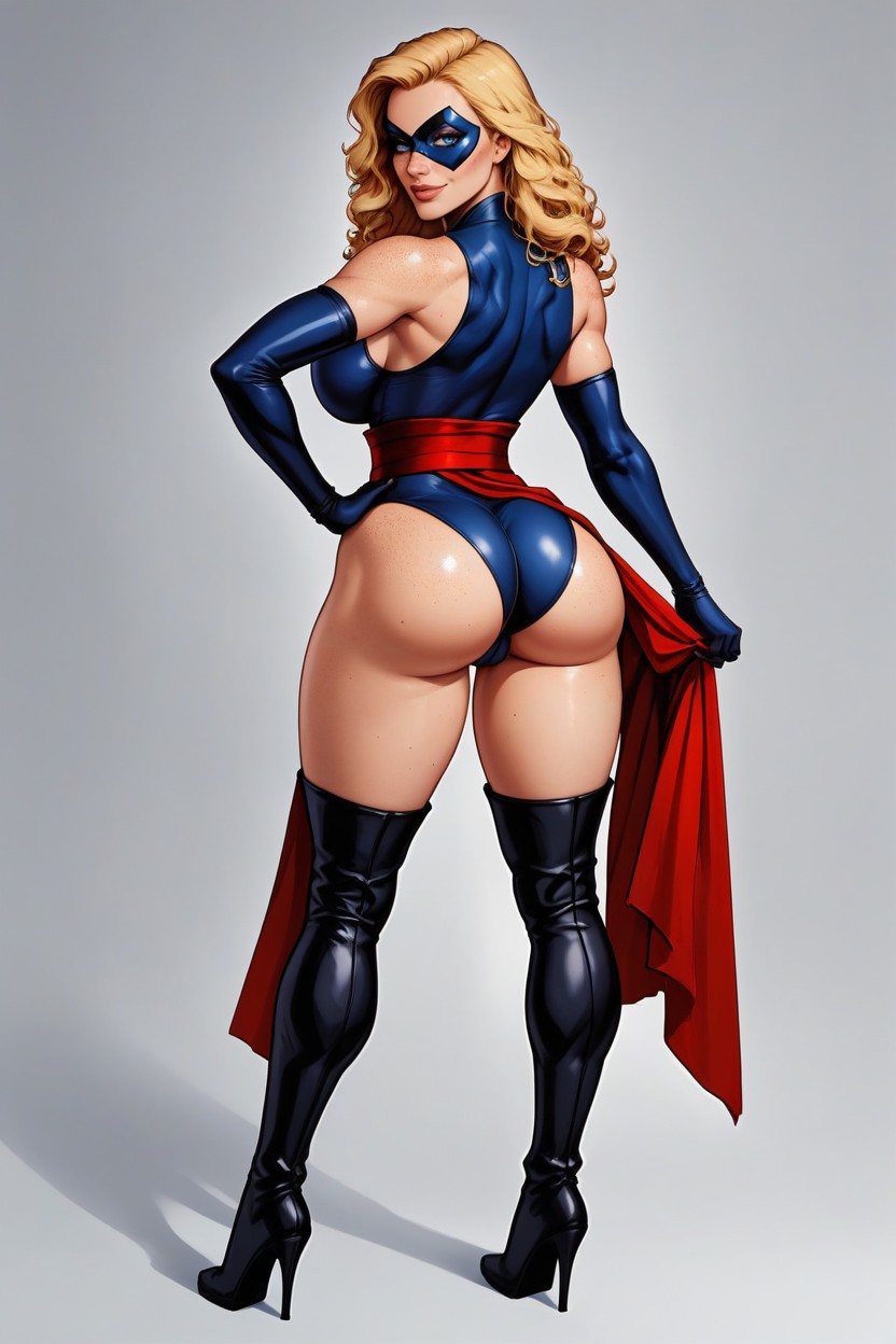 Full Body, Red Sash, Simple Background AI Porn