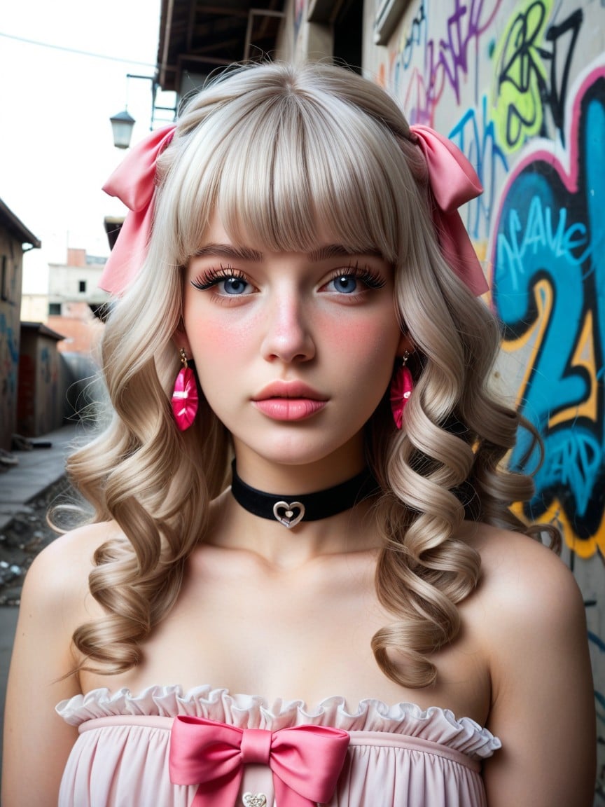 Frilly Cotton, Silver Bracelet, Twintails AI Porn