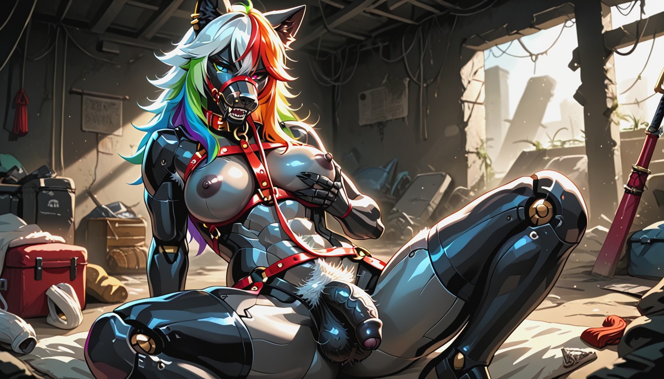 Chest Hair, Bitten, Robot Claws Hentai AI Porn