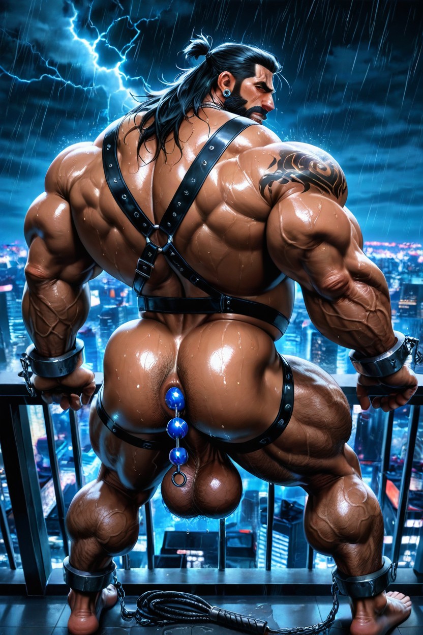Veiny Arms, Sagging Balls, Square Jaw Porno IA Gay