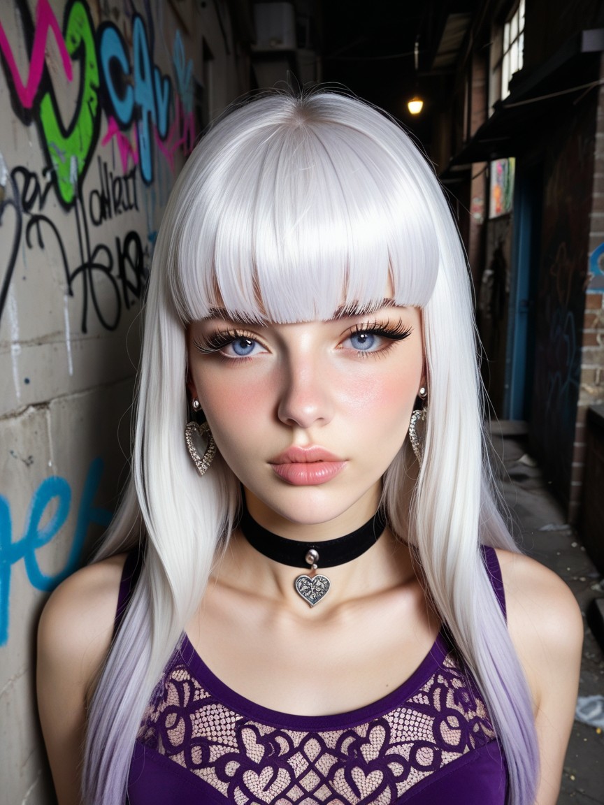 Straight Hair With Bangs, Highly Detailed, Abandone Alley AI Porn