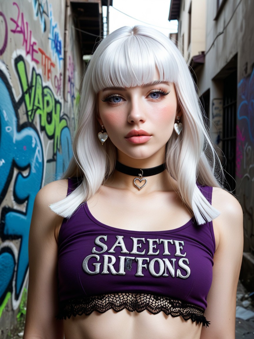 Straight Hair With Bangs, Small Breasts, Sweetest Girlfriend AI Porn