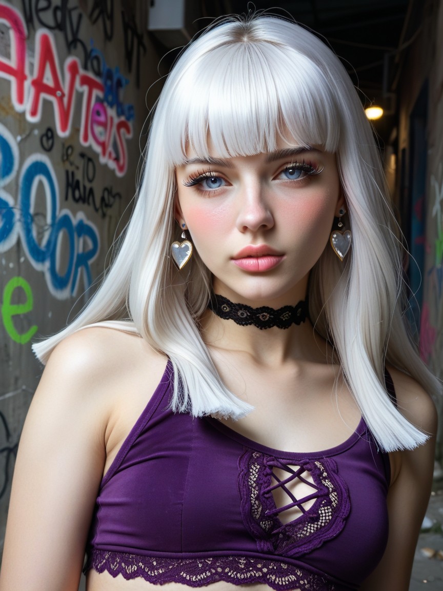 18+, Fringe Bangs, Visible Abdomen AI Porn