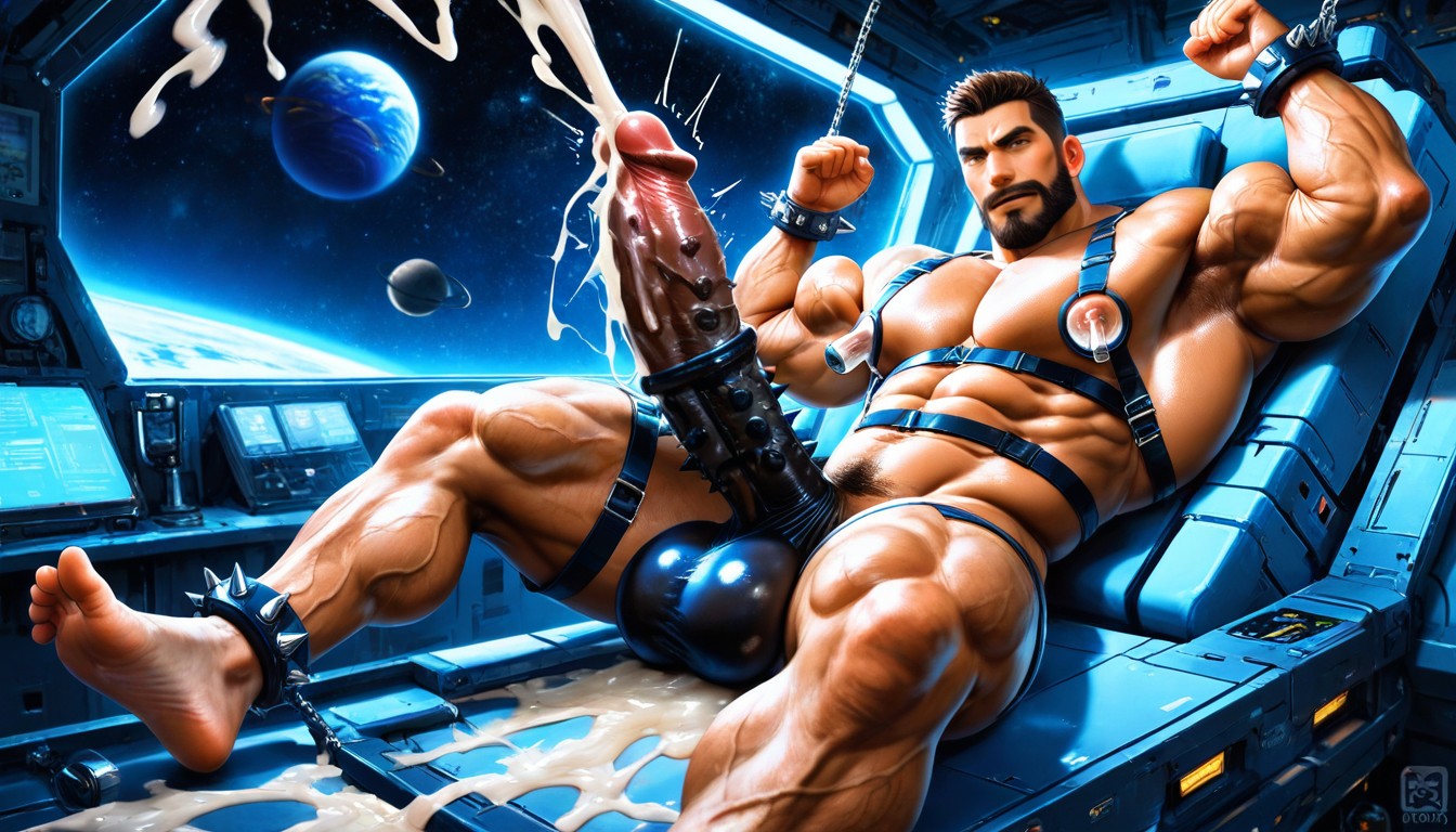 Mouth Open, Beard, Sperm Tank About To Overflow Porno IA Gay
