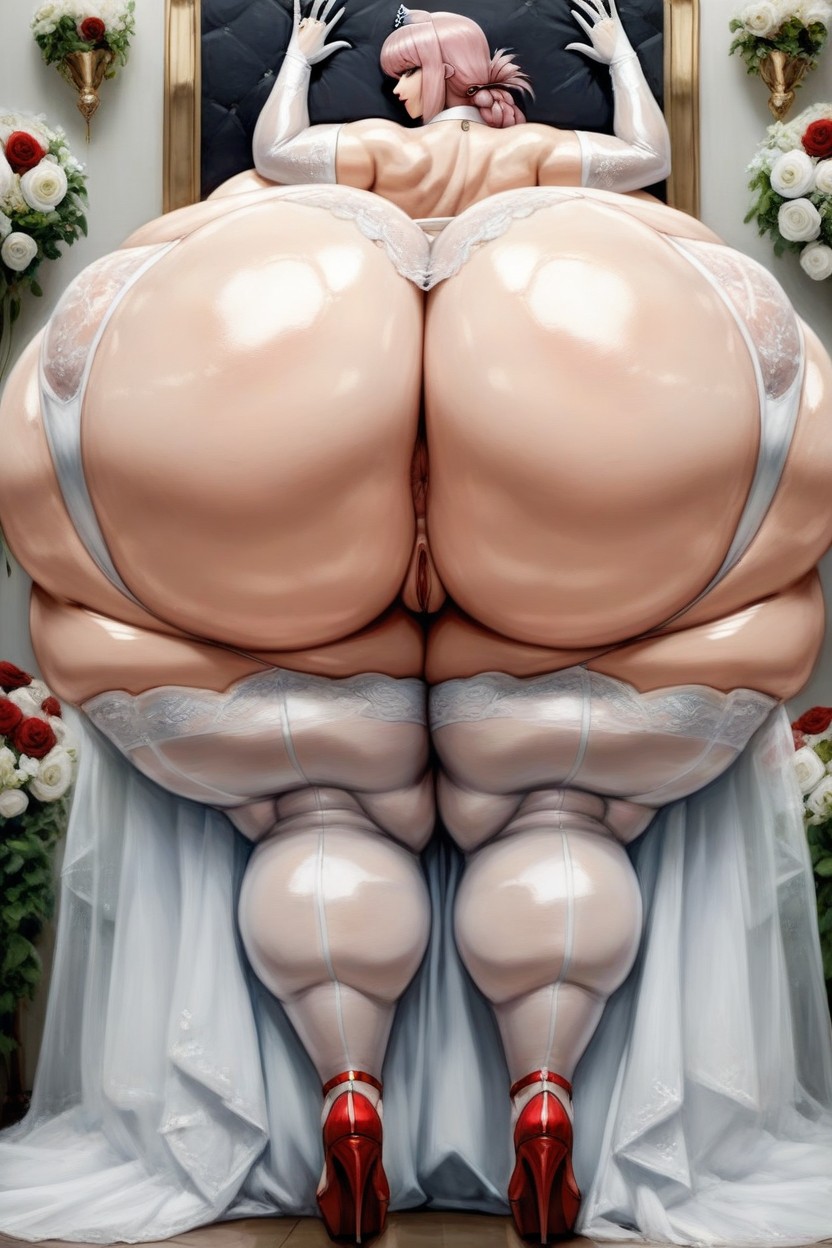 Oiled, Gigantic Booty, Massive Booty AI Porn