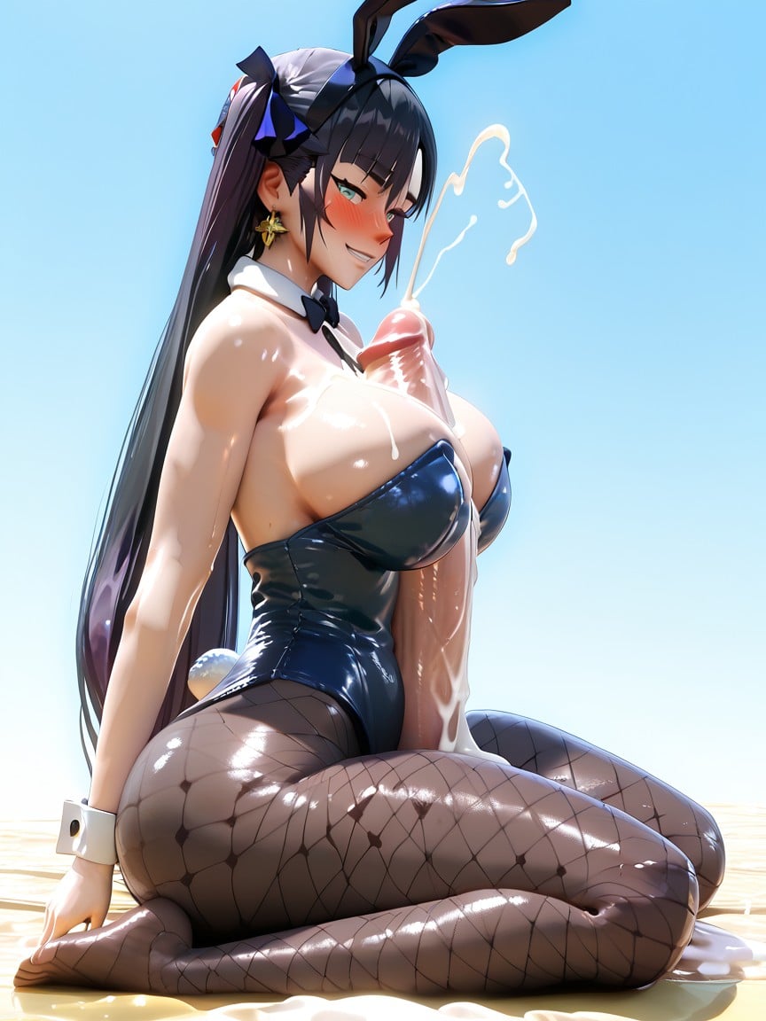 Hourglass Figure, Rounded Ass, Large Breast Hentai AI Porn
