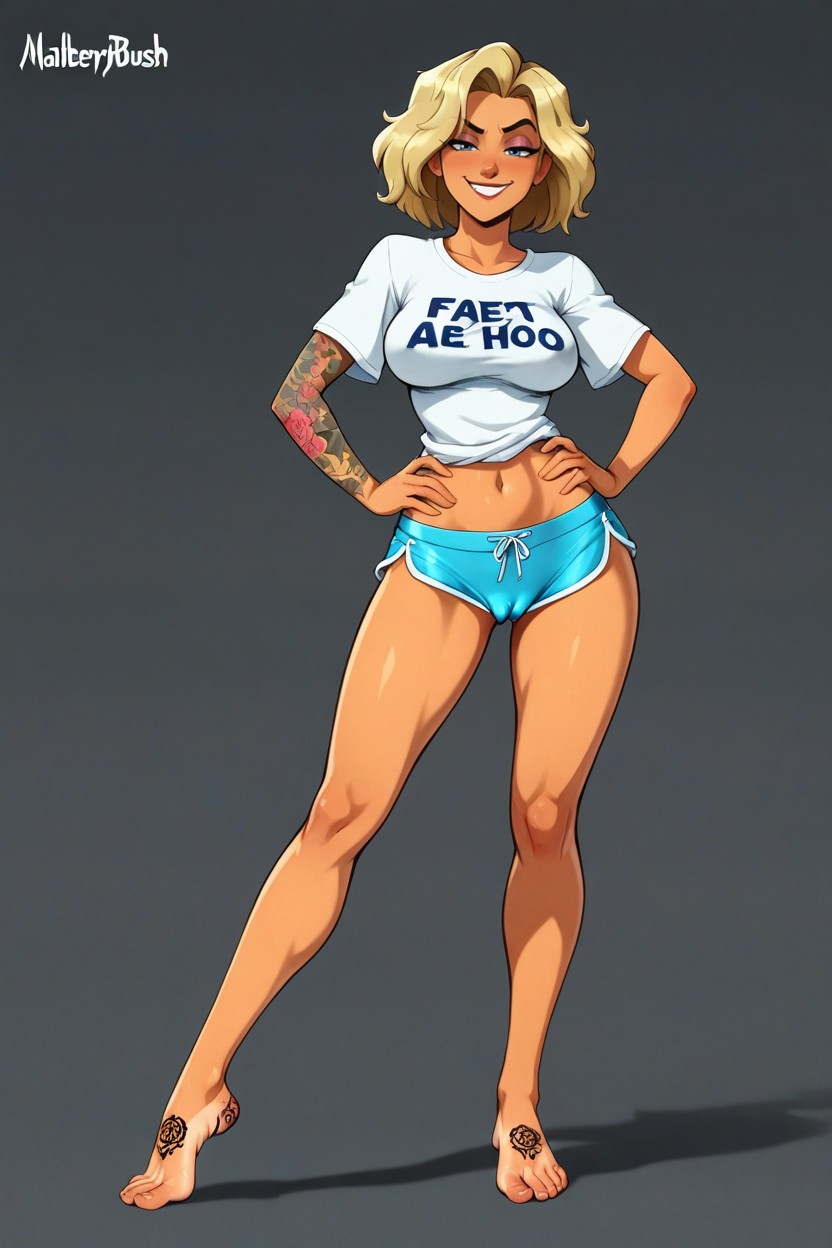 Erect Nipples, Full Body, Fair Skin Hentai AI Porn