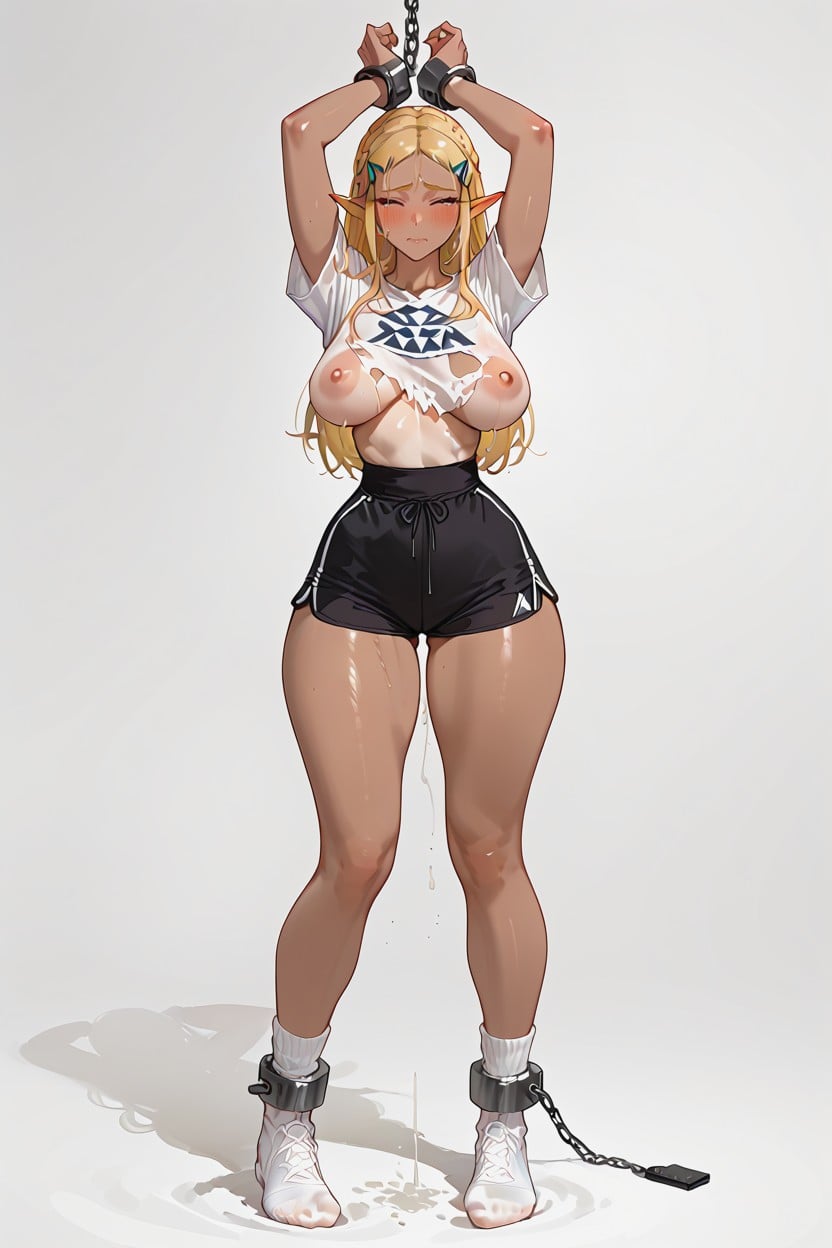 Hips, Zelda, White Very High Socks Hentai AI Porn