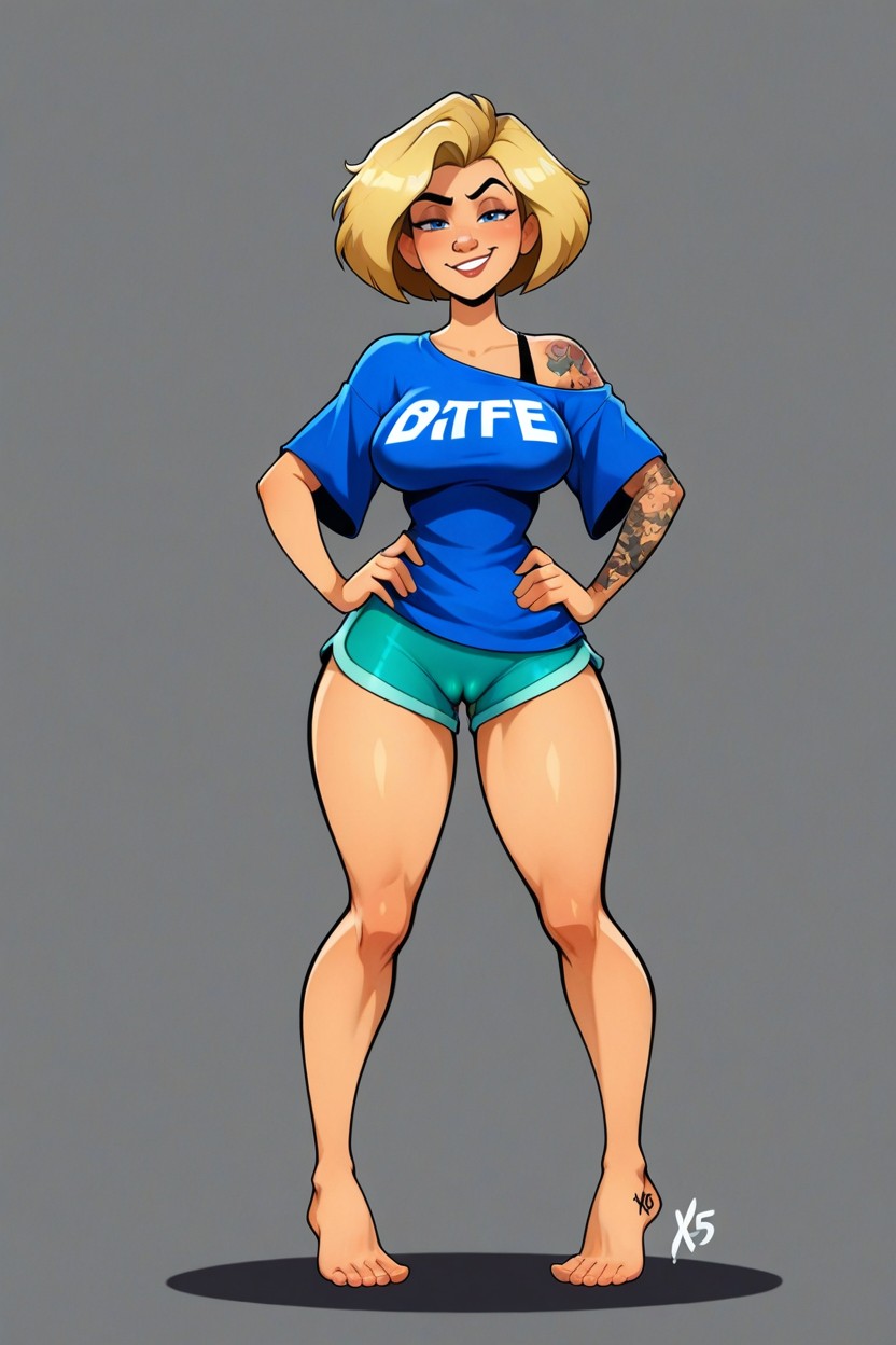 Hands On Hips, Aunt Cass From Big Hero, Loose Shirt Hentai AI Porn