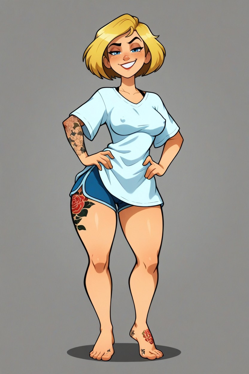 Aunt Cass From Big Hero, All Five Toes, Bobcut Hentai AI Porn