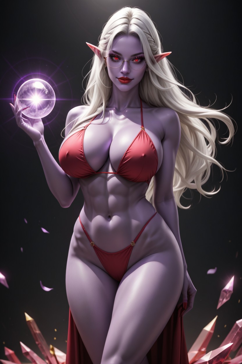 Large Breasts, Wavy Hair, Bimbo AI Porn