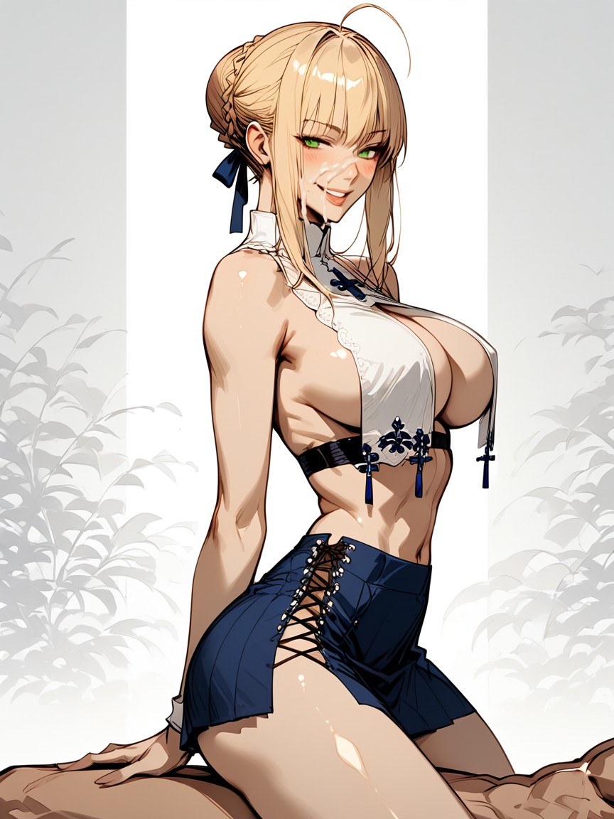 Happy, Smug Expression, Pencil Waist Hentai AI Porn