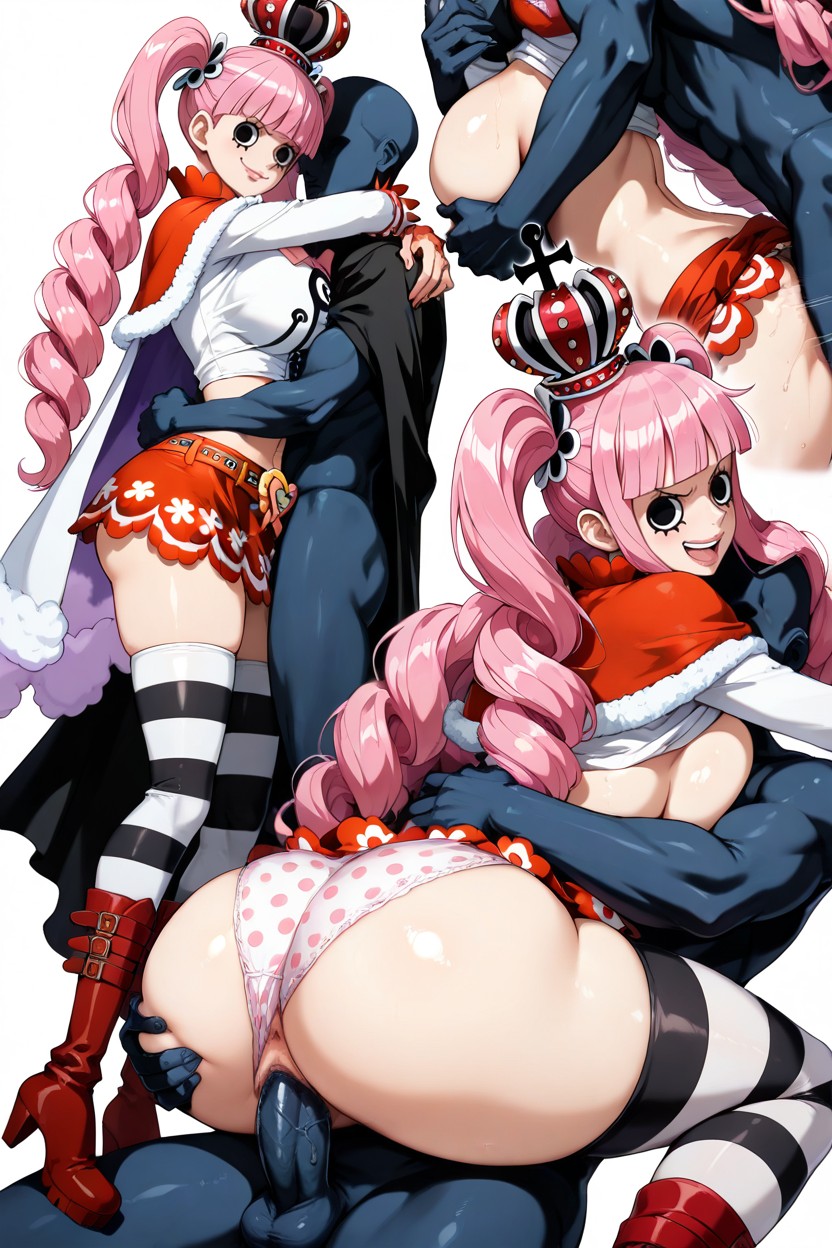 Medium, Pink Polka Dot Panties Spread To The Side, 18+ Hentai AI Porn