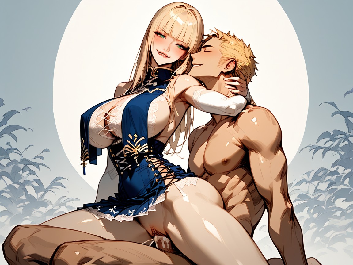 Extremely Beautiful Woman, Happy, 18+ Hentai AI Porn