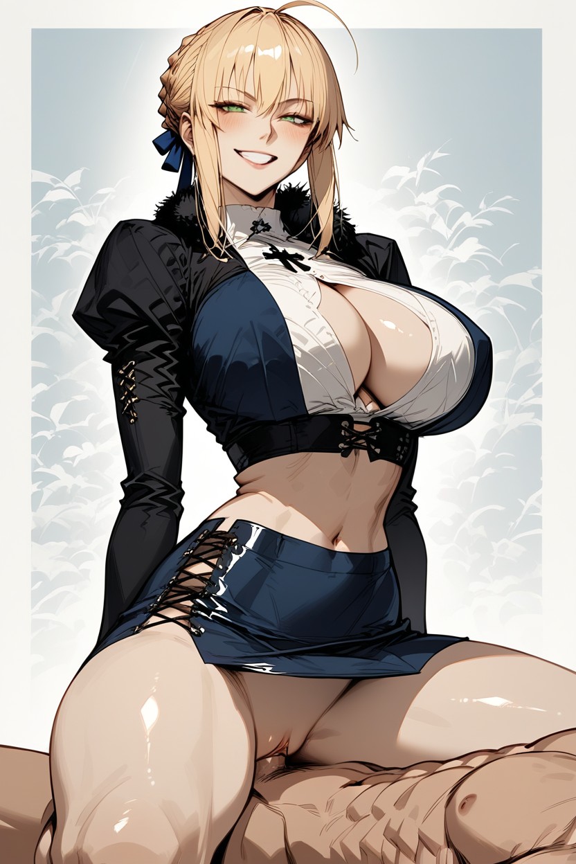 Big Rounded Breasts, Ultra Detailed, Armwear Hentai AI Porn