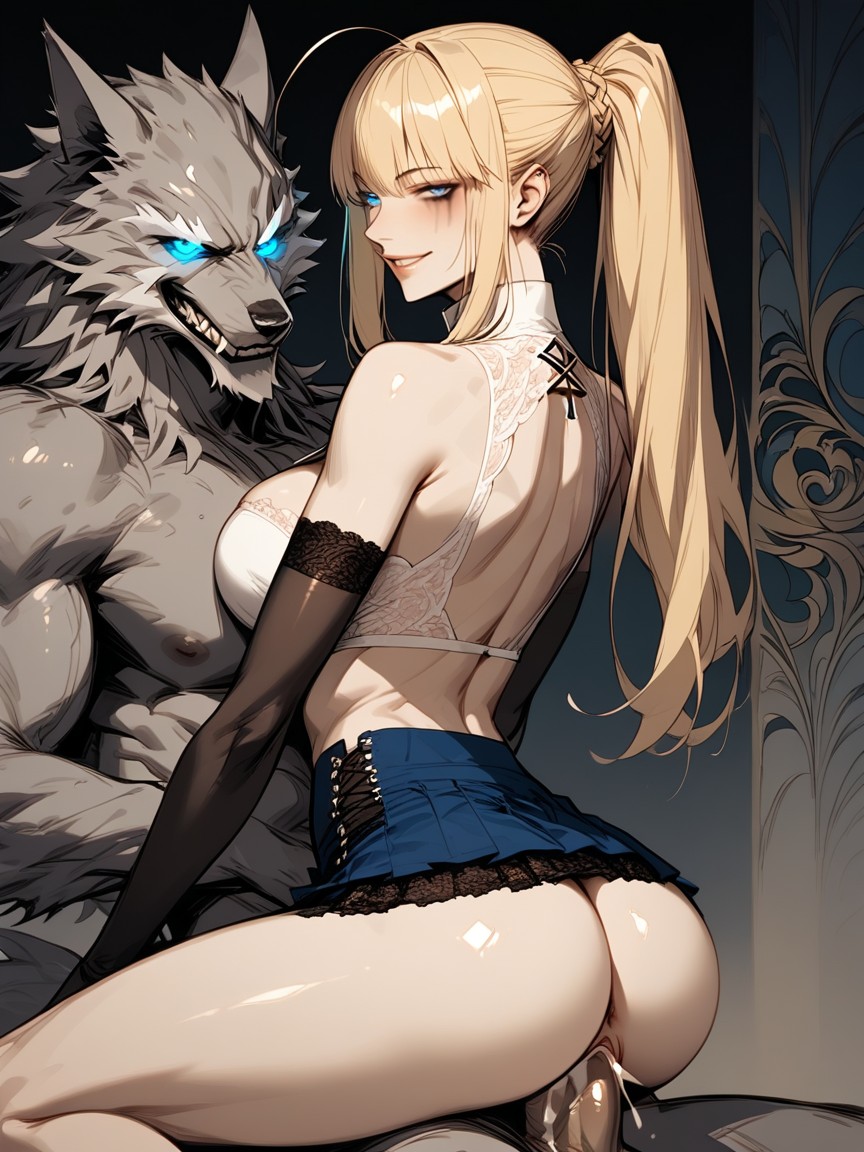 Anime Style, Big Rounded Breasts, Cleavage Hentai AI Porn