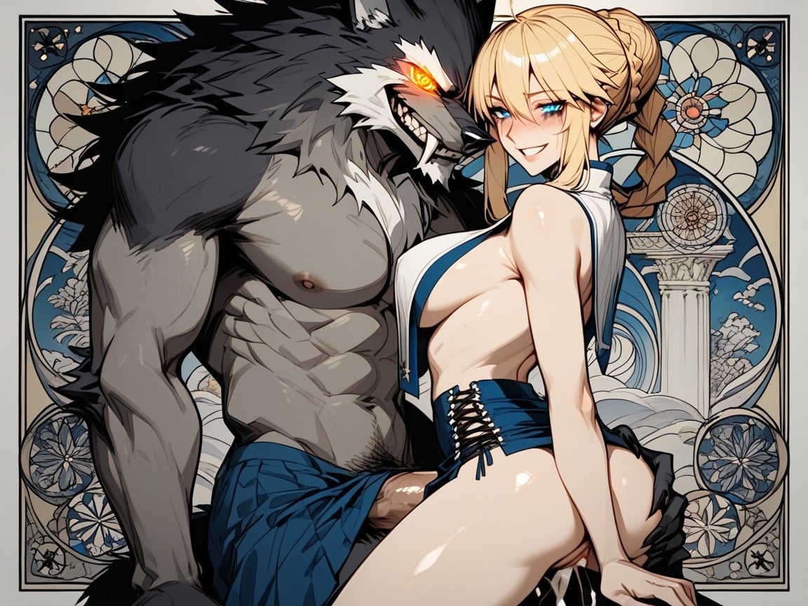 Navel Exposed, Happy, Beautiful Face Hentai AI Porn