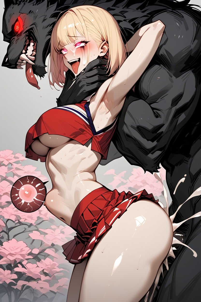 Fucked By Werewolf, Dark Eyes, Stomach Bulge Hentai AI Porn