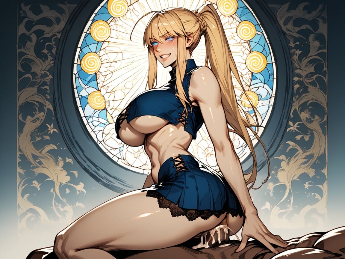 Detailed Eyes, Detailed Face, Navel Exposed Hentai AI Porn