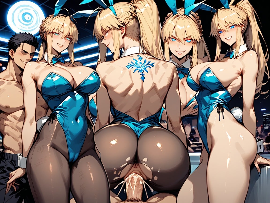 Navel Exposed, Smirk, Massive Ass Hentai AI Porn