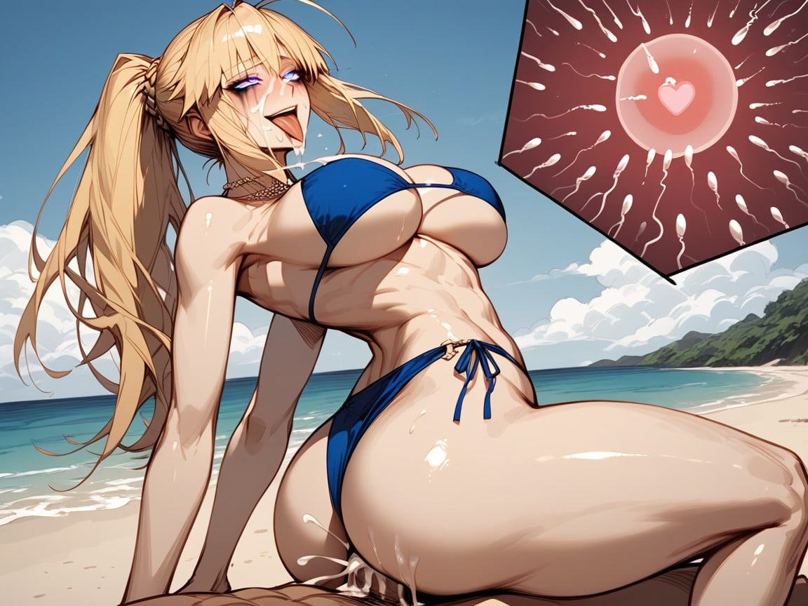 Voluptuous, Happy Crying, Detailed Eyes Hentai AI Porn