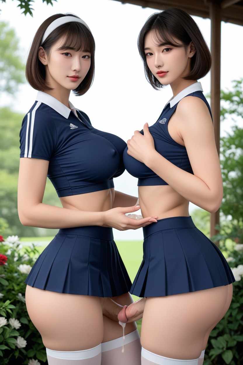 Pale Skin, Lustrous Skin, Gazebo Asian AI Porn