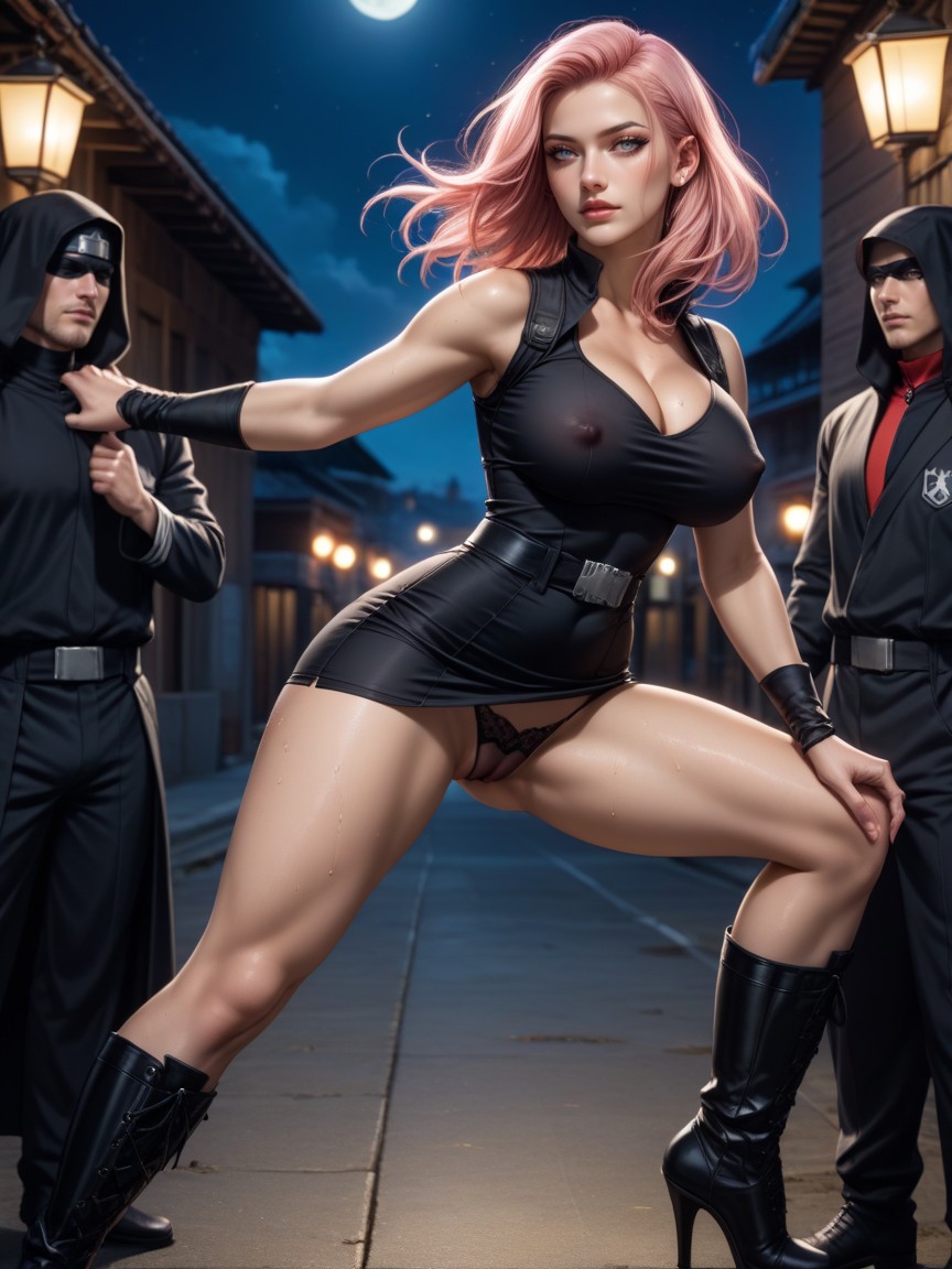 Cinematic, 2 People, Fighting Stance Hentai AI Porn