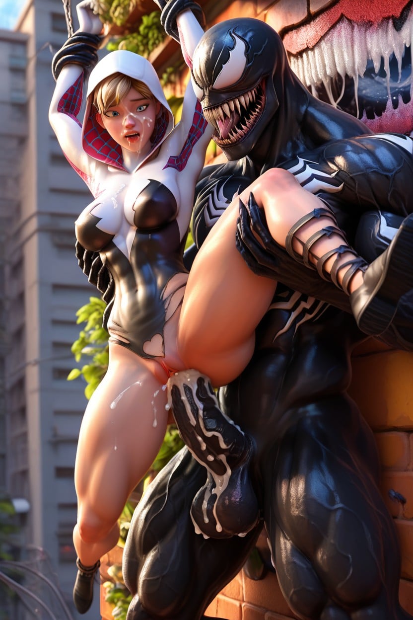 Being Fucked By Venom, Venom Is Fucking Her, Creampie Porno IA