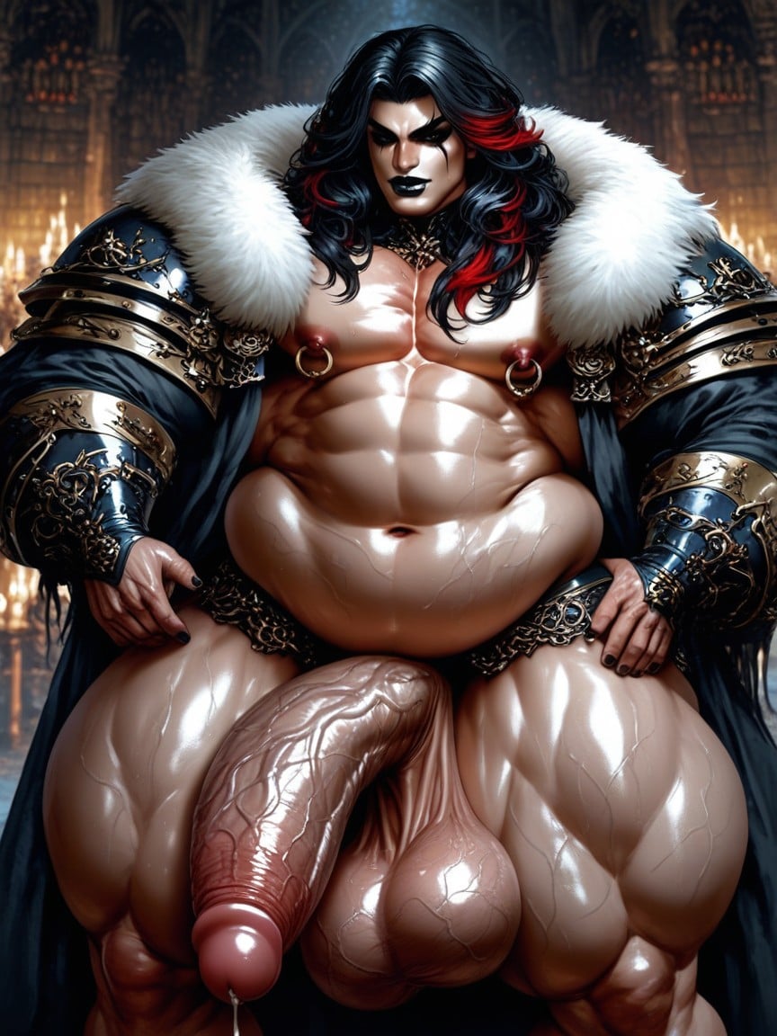 Broad Shoulders, Large Puffy Nipples, Female Face Porno IA Gay