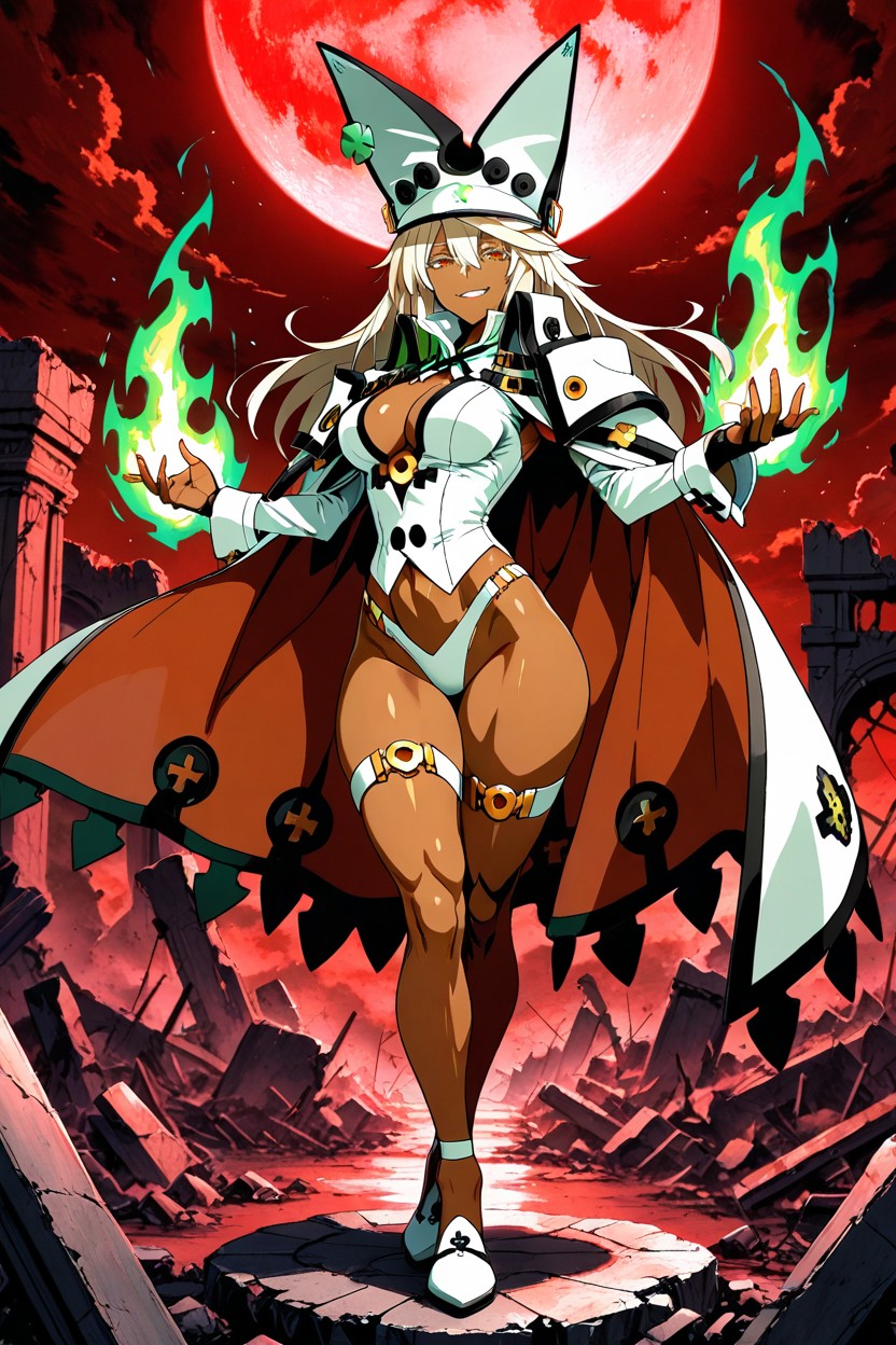 Cape, Ruins, Thick Thighs Porno IA