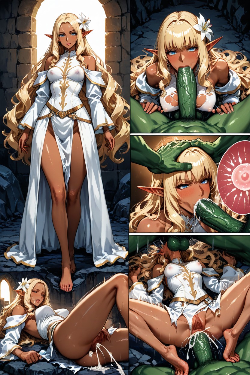 Violence, Motion Lines, Blue Eyes Hentai AI Porn