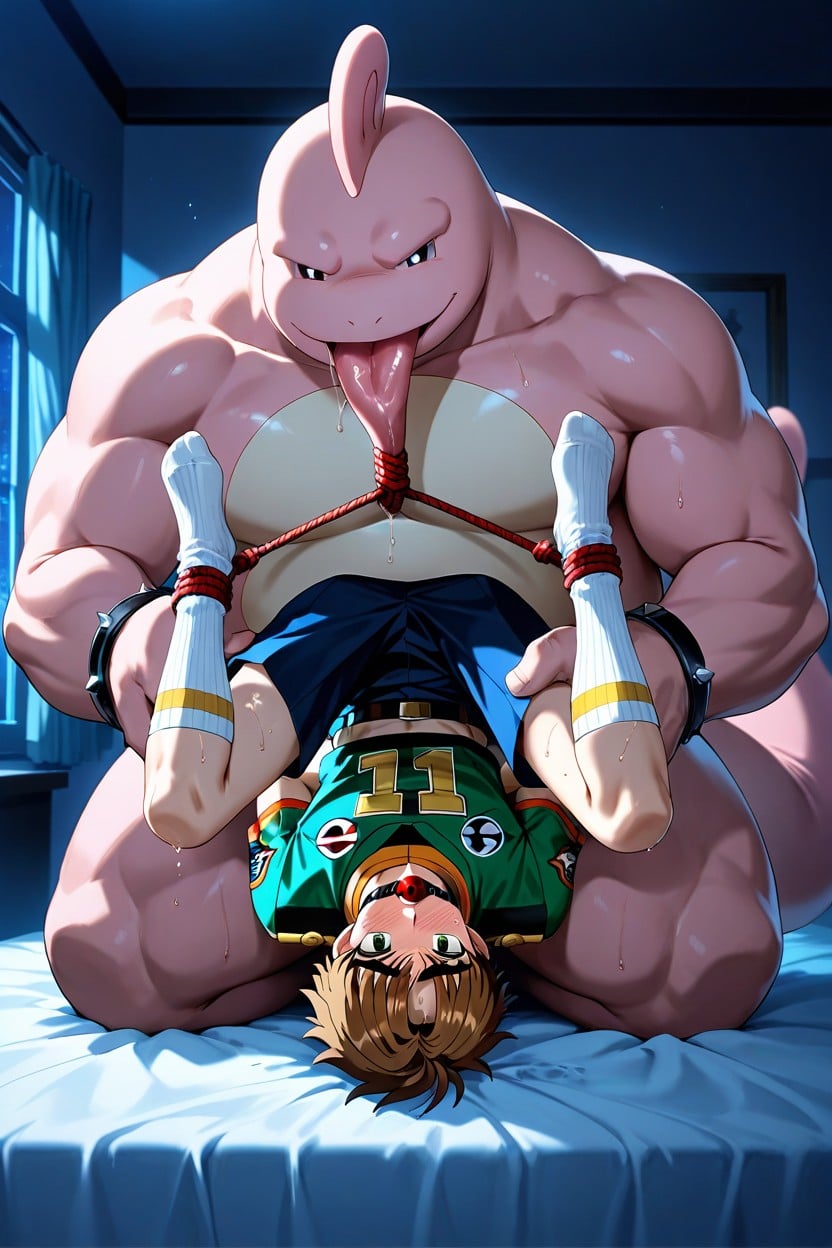Blushing, Red Ball Gag In Syaoran Li‘s Mouth, Sweat Vapor Porno gay IA
