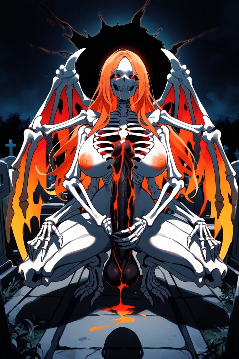 Black Sclera, Sexy, Crumbling Tombstones Hentai AI Porn