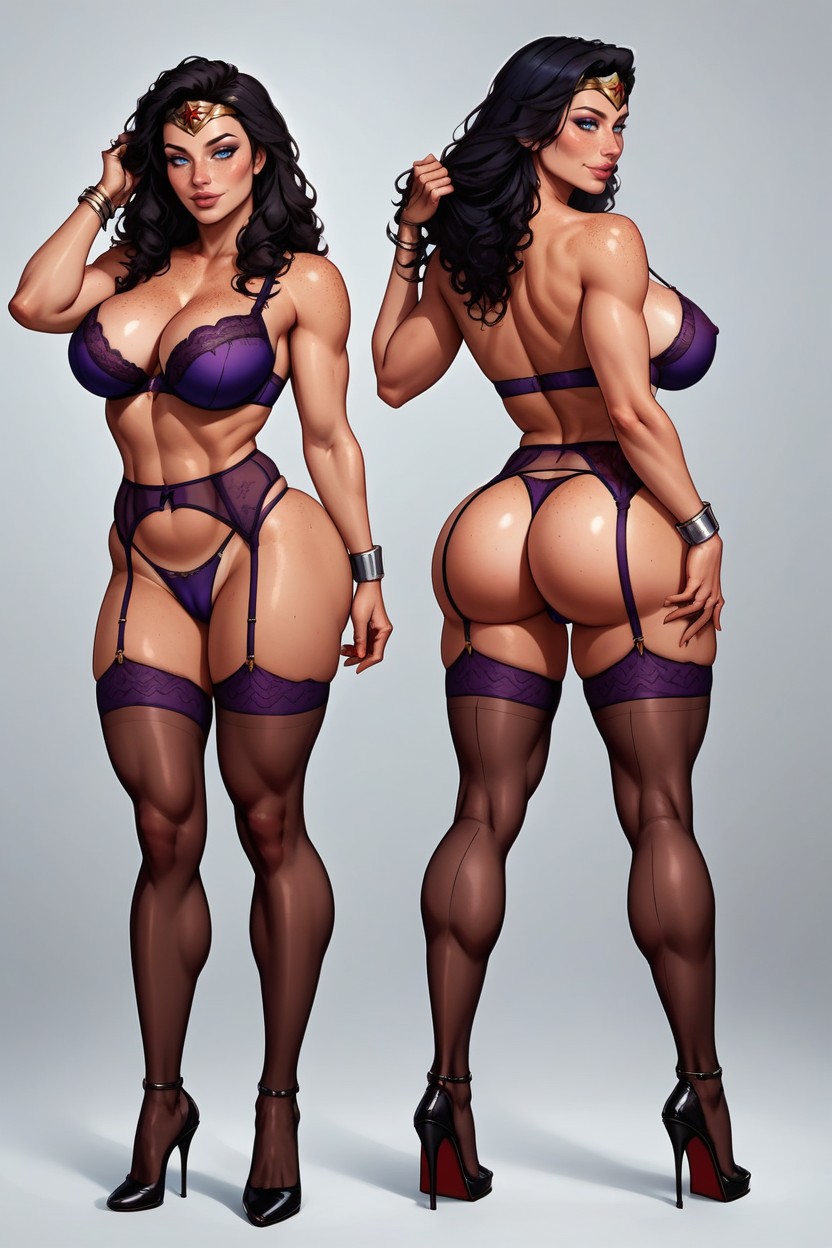 Culo Redondeado, Rounded Ass, Rear View Porno IA