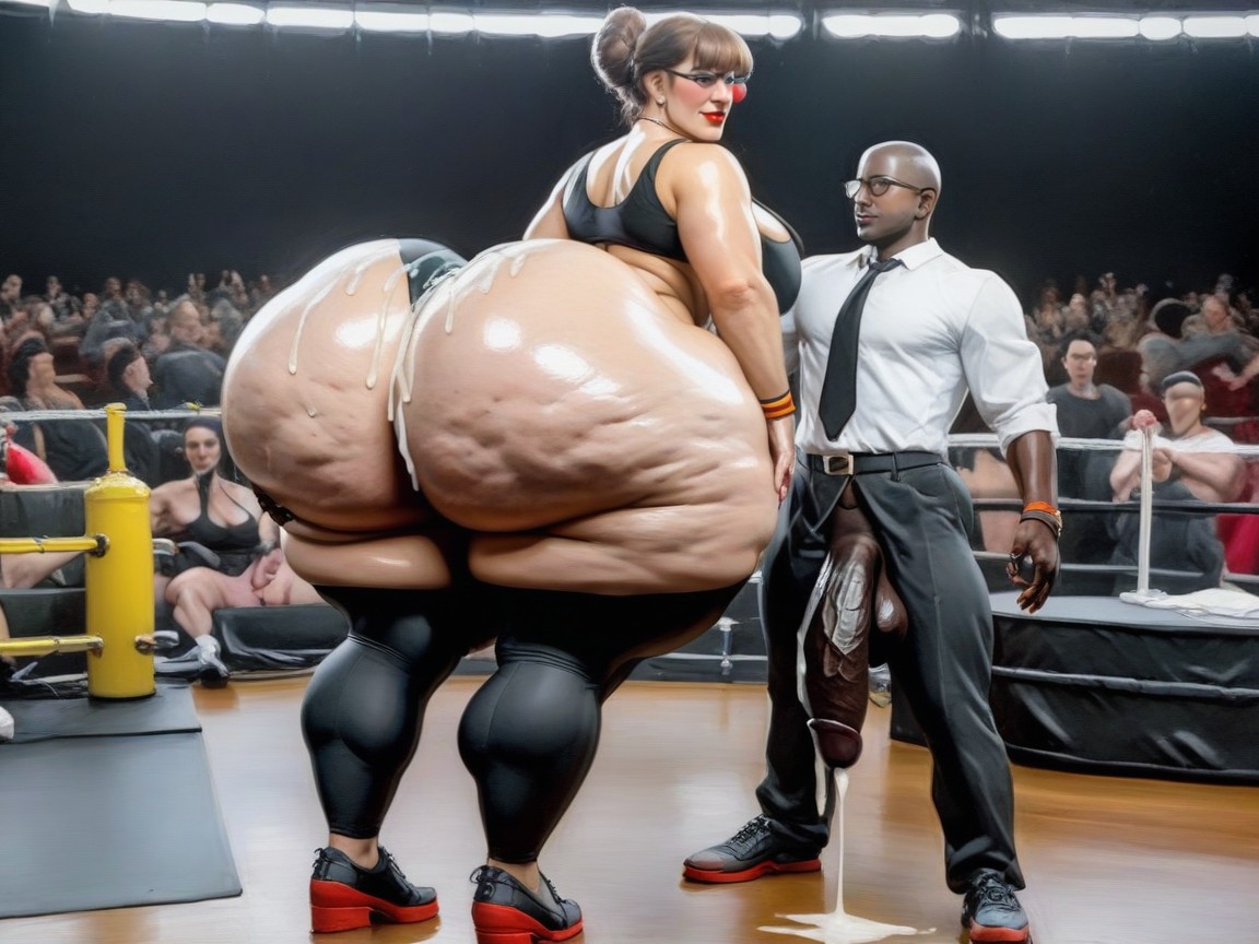 Mature Looking Back, Mega Ass, Massive Ass AI Porn