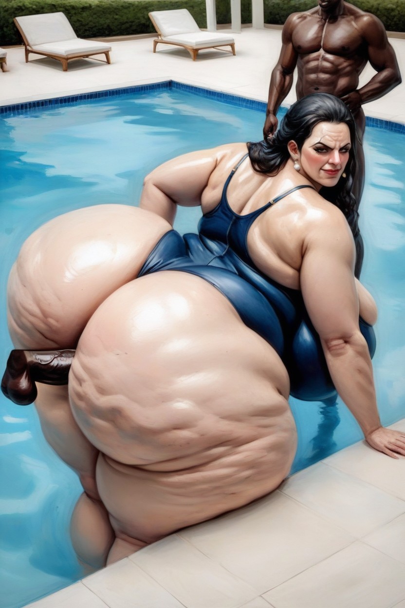 Thick Thighs, Pool, Bbl AI Porn