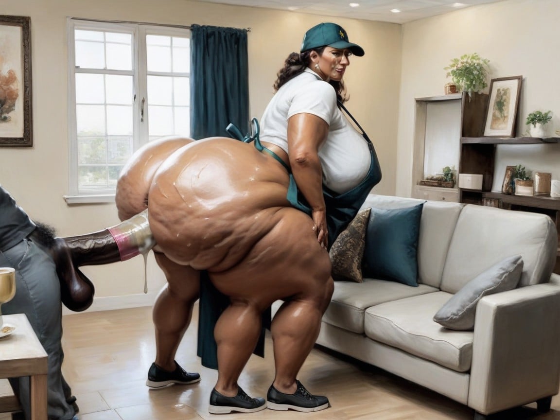 Skinny, Hyper Ass, Cock Completely In Ass AI Porn