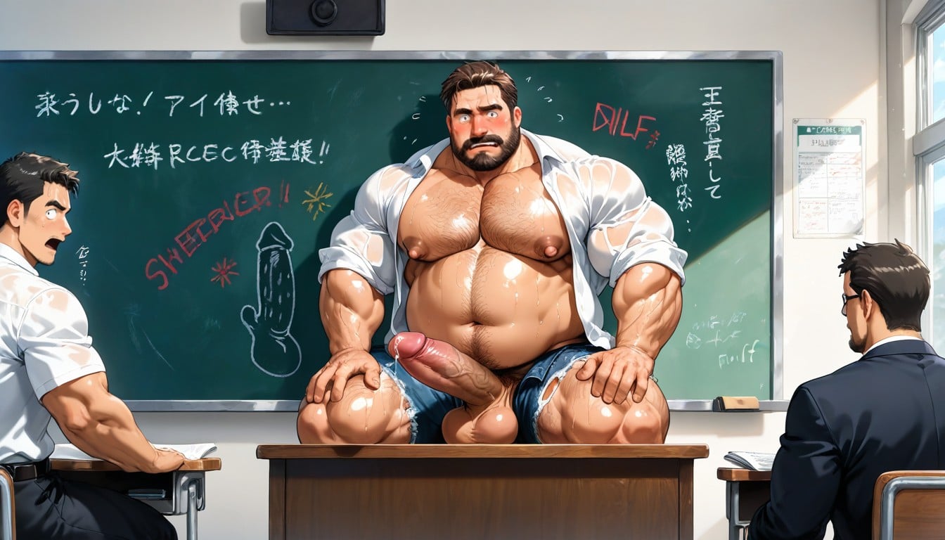 Dilf, Bara Pecs, Large Nipples KI Schwulenporno