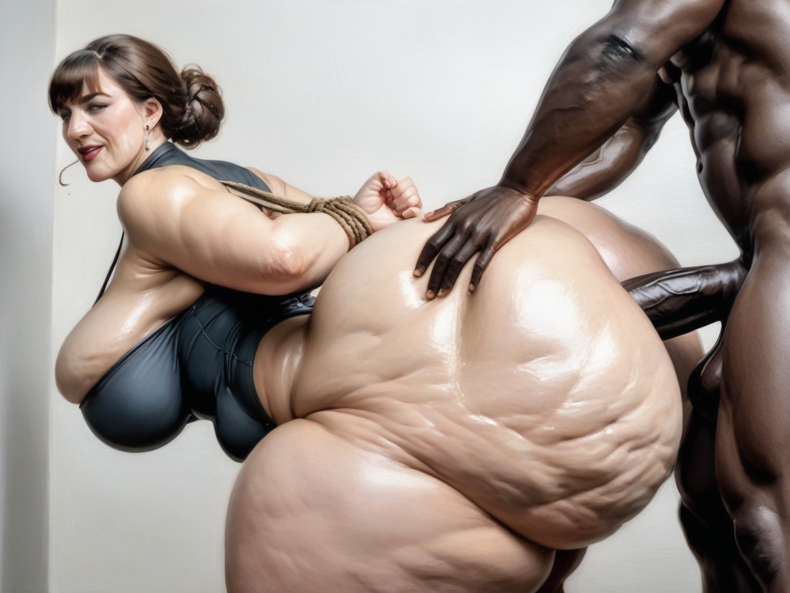 Gigantic Tits, Interracial, Hands On Ass AI Porn