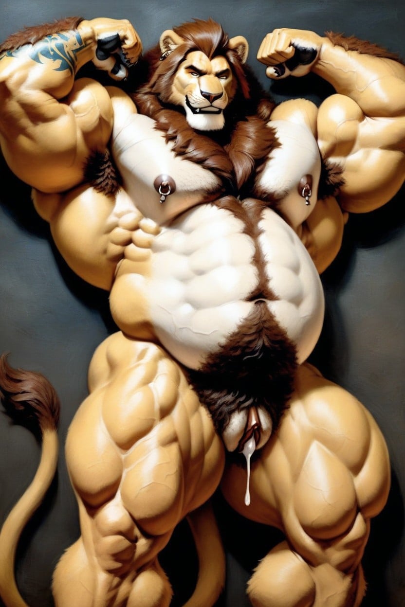 Armpit Hair, Pumped Swollen Biceps, Thick Pussy Porno IA Furry