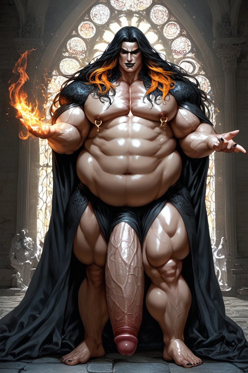 Nipple Rings, Holding Magic Book, Soft Face Porno gay IA