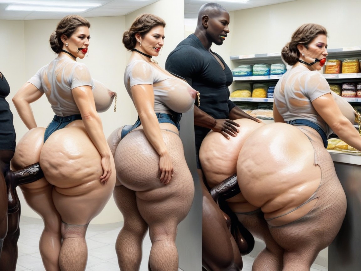 Huge Black Cock, Mega Ass, 30+ AI Porn