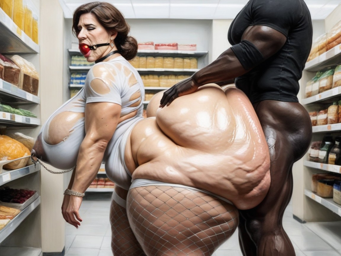 Arched Back, Gigantic Ass, Hyper Ass AI Porn