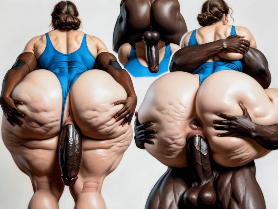 Mega Ass, Oiled Ass, Gigantic Tits AI Porn