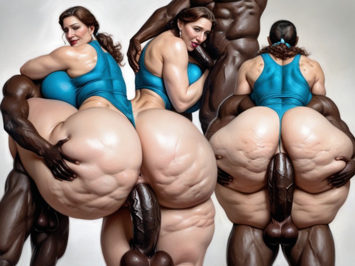 Extremely Large Ass, Mega Ass, Big Wide Hips AI Porn