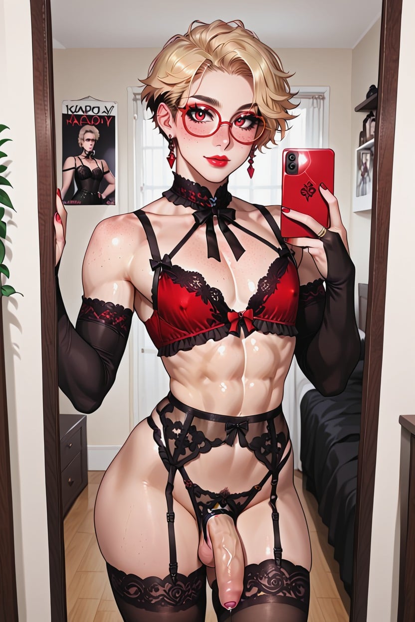 Jewellery, Abs, Red Lace Bridal Gauntlets Porno IA Gay